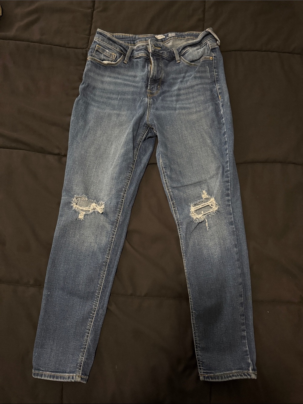 Women’s size 12 rockstar super skinny high rise Old Navy jeans